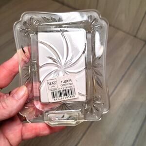 Vintage Mikasa Frosted Chrystal Mini Picture Frames 2"x3"